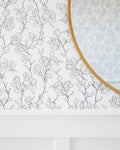 Blair Sketched Floral Wallpaper