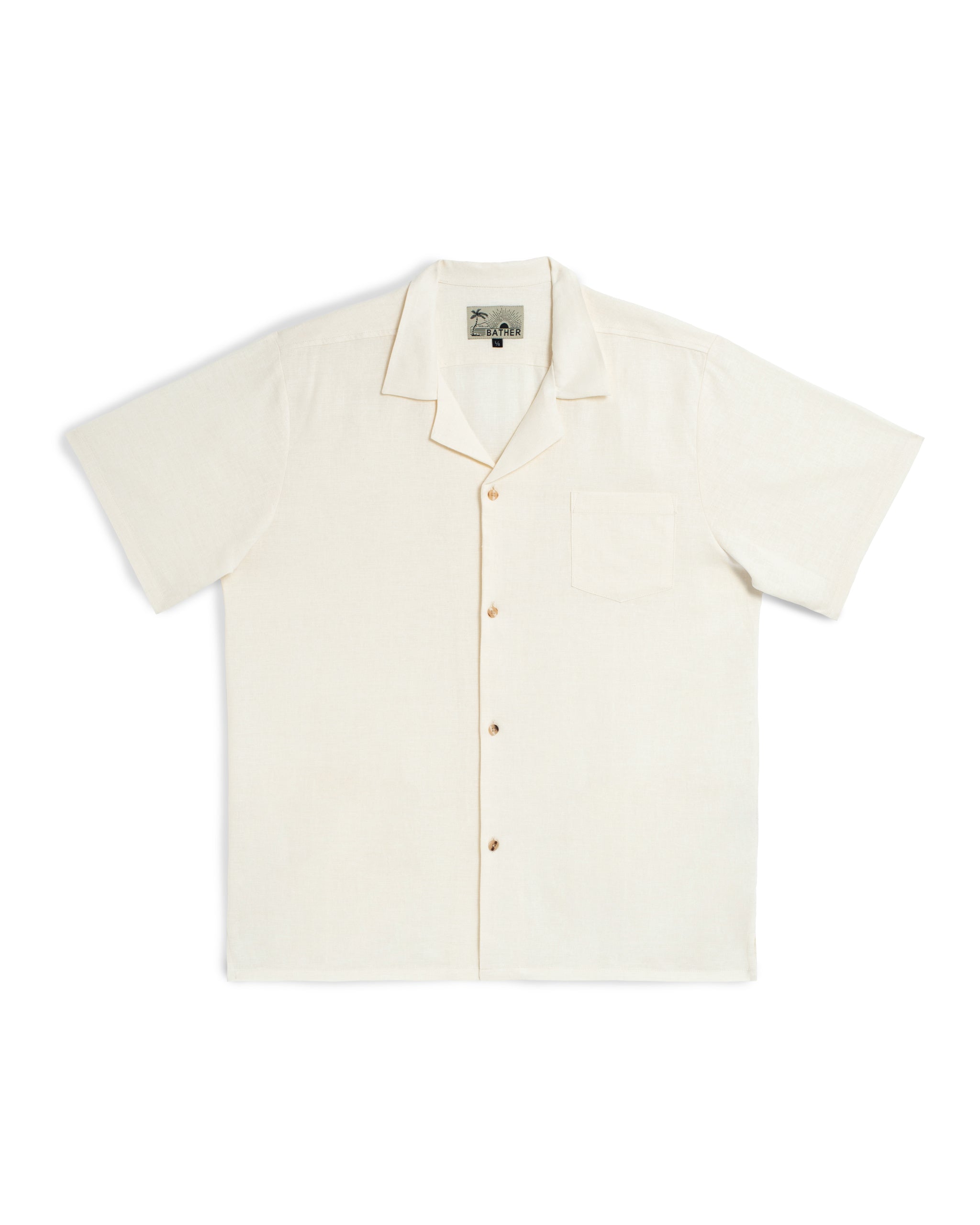 Pearl Linen Camp Shirt
