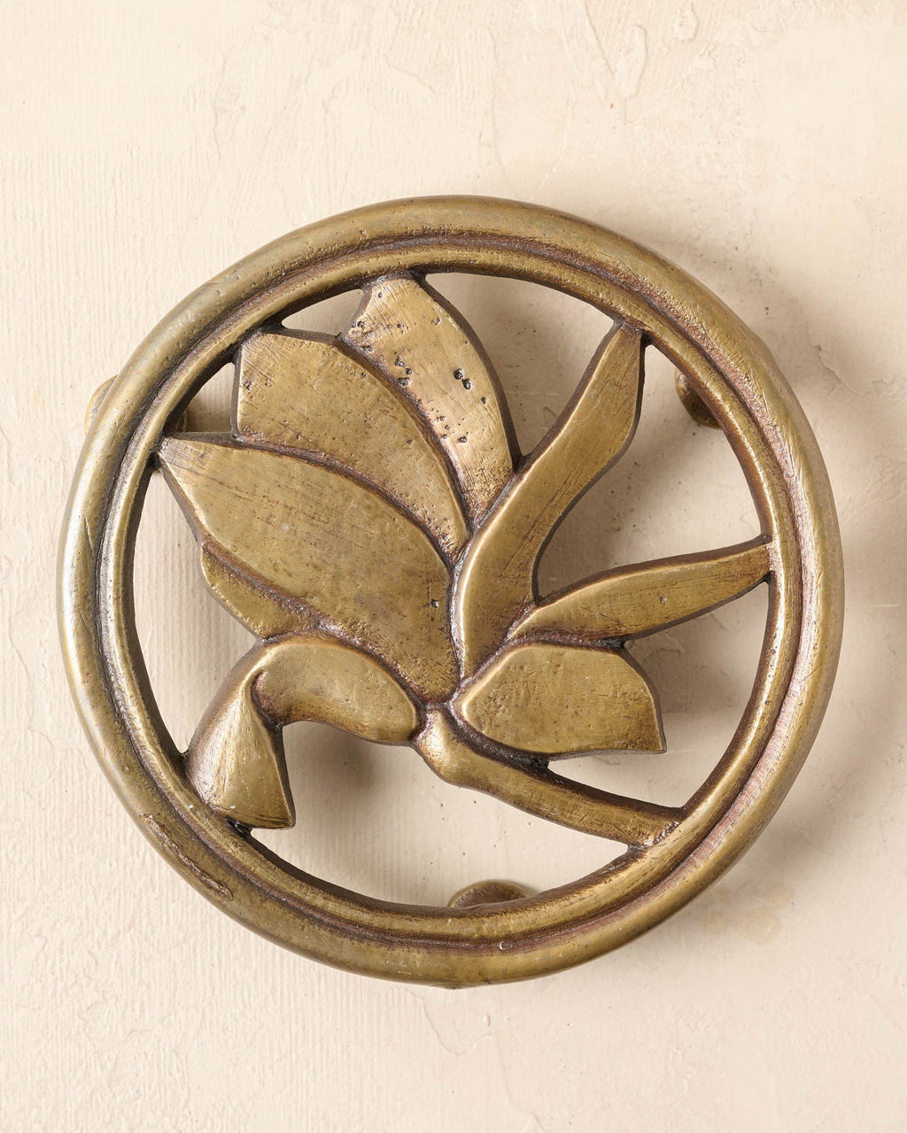 Magnolia Antique Brass Trivet