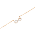 Mirelle Infinity Necklace Rose Gold