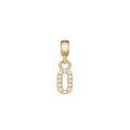 Crystal Number Charm Gold