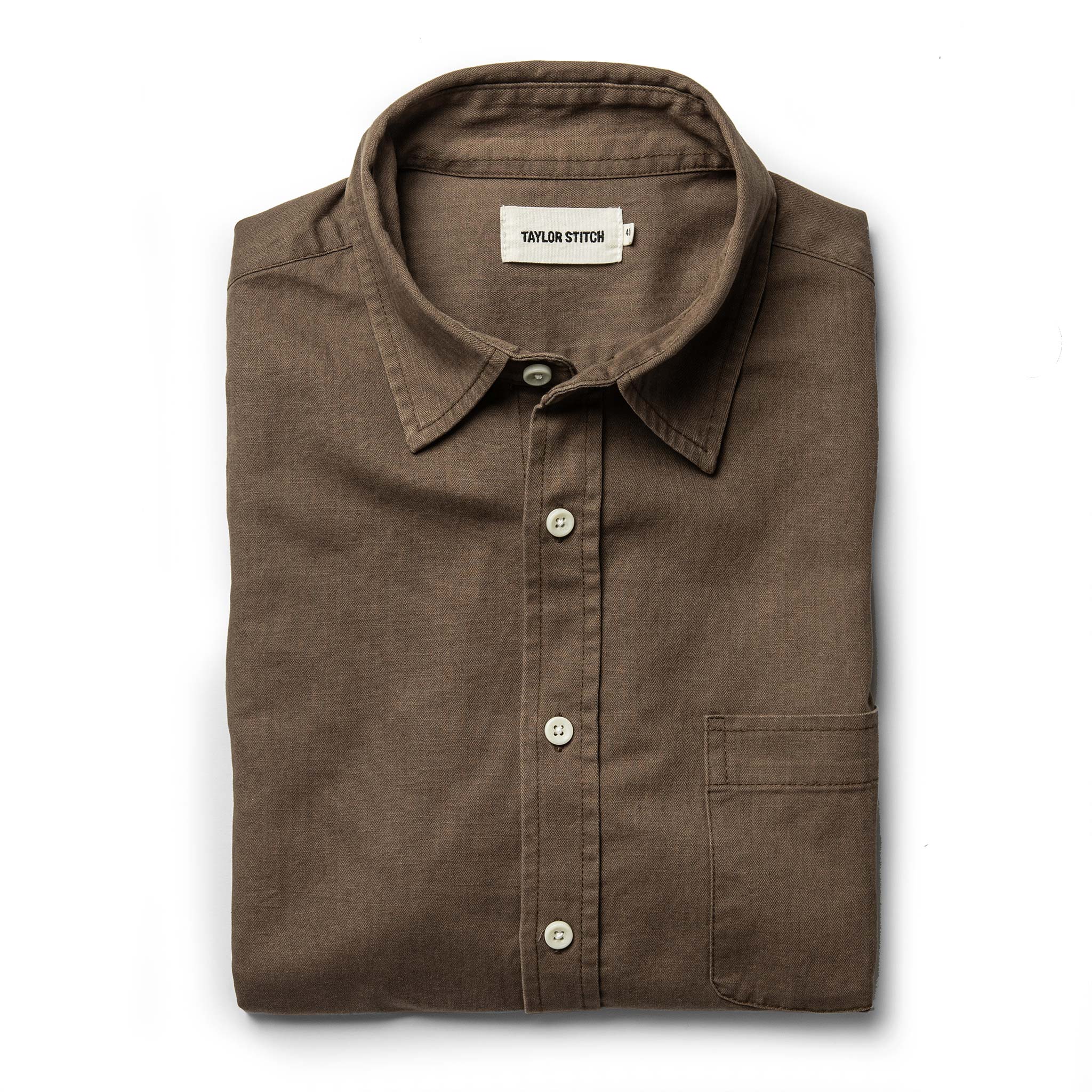 The California in Khaki Herringbone