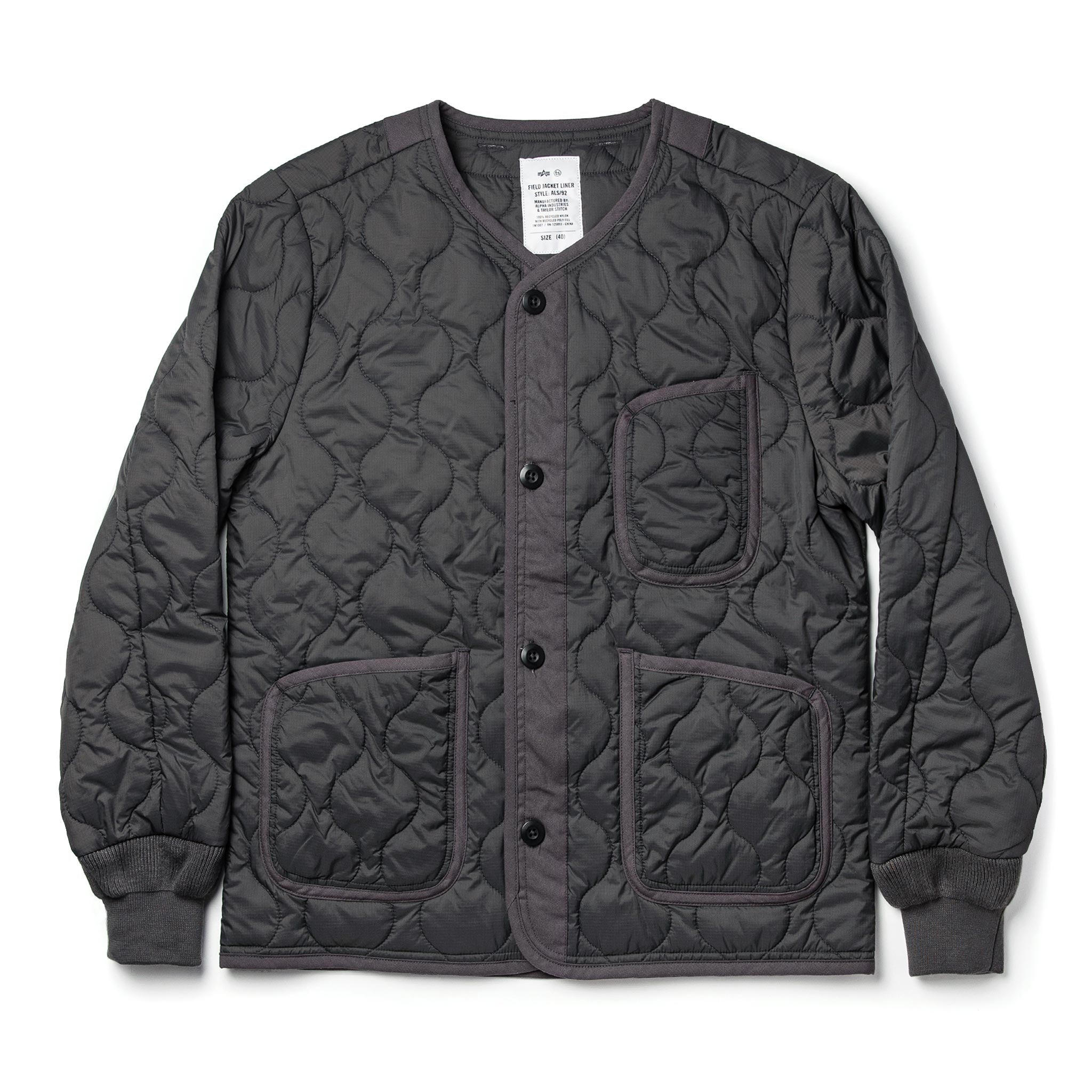 The Taylor Stitch x Alpha Industries ALS/92 in Raven