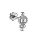 Four Ball Trinity Threaded Stud Earring