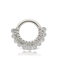 Cubic Zirconia Apsara Hoop Earring