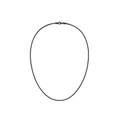 Tide Mesh Necklace Black 1.8