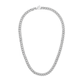 Ellipse Cuban Chain Necklace Silver