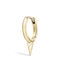 Faceted Single Short Spike Hoop Earring