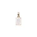Mother of Pearl Octagon Gold Charm