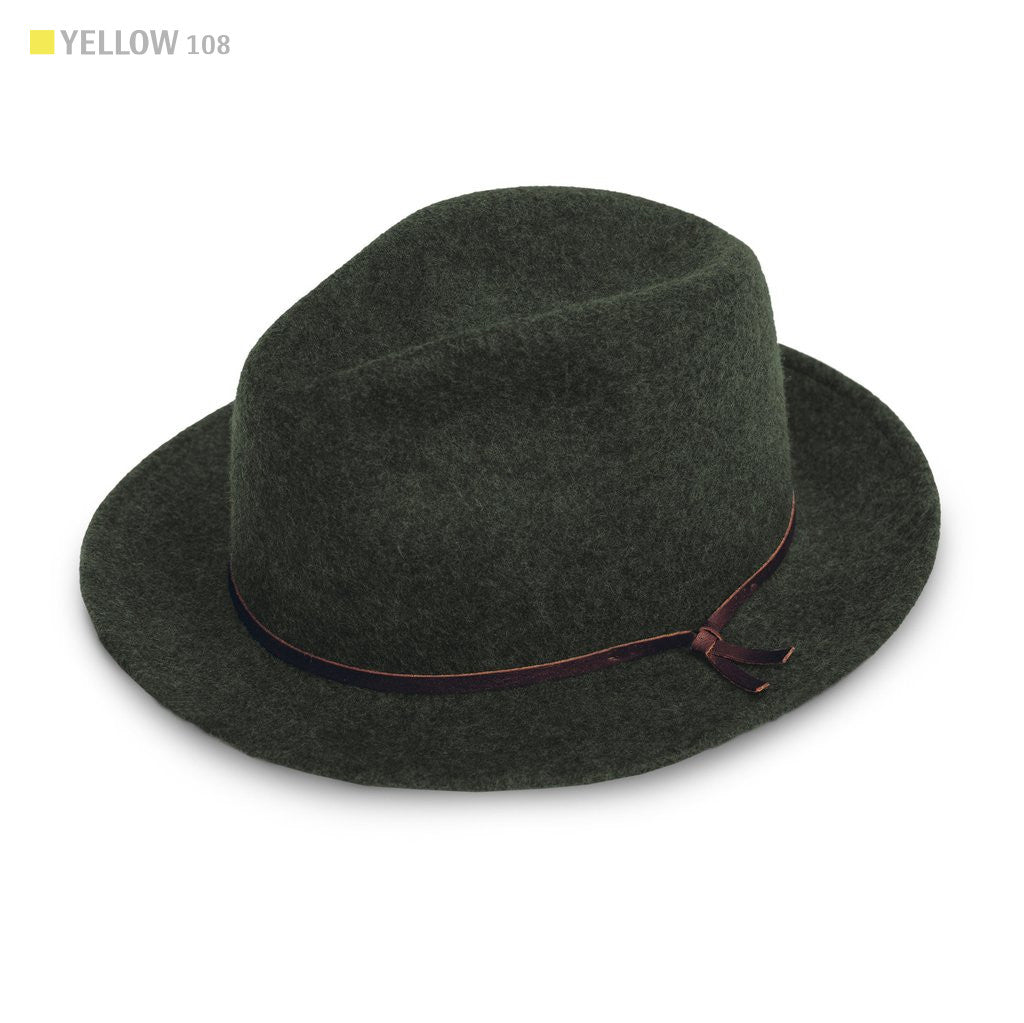 The Luke Fedora in Olive