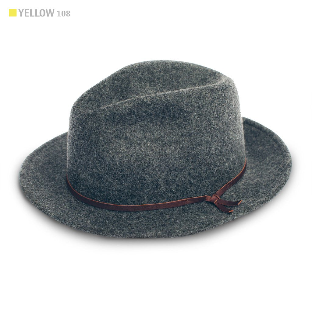The Luke Fedora in Grey