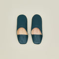 Handmade Leather Slippers - Blue