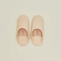 Handmade Leather Slippers - Nude