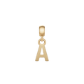 Letter Charm Gold