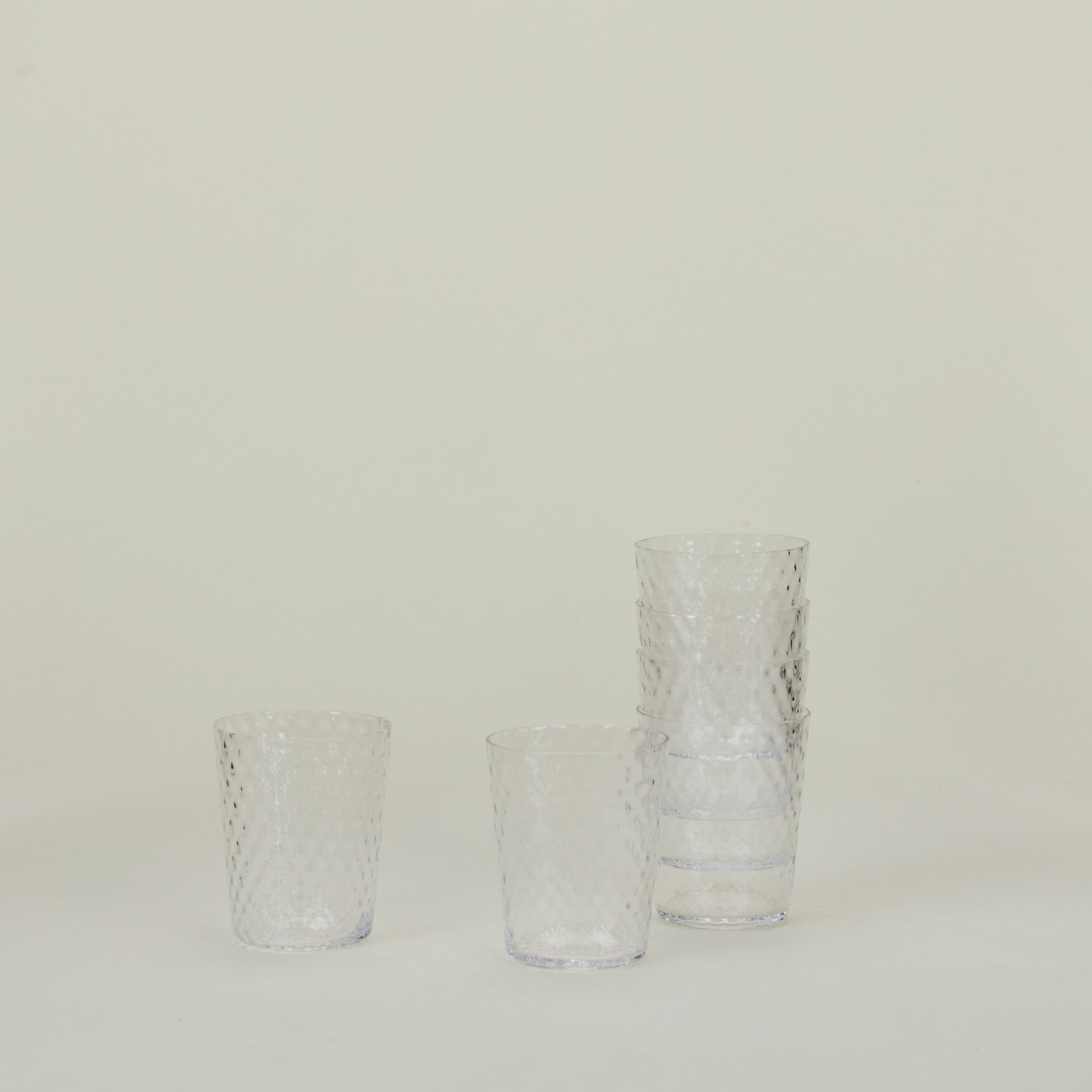 Veneziano Tumbler, Set of 6 - Clear