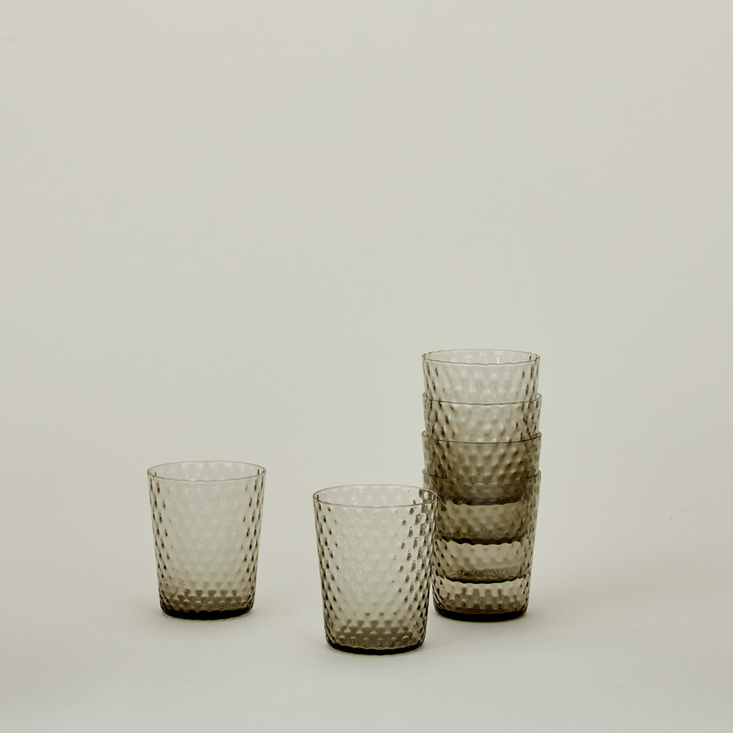 Veneziano Tumbler, Set of 6 - Grey