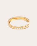 14K Gold Diamond Single Ear Cuff