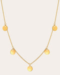 14K Gold Disc Necklace