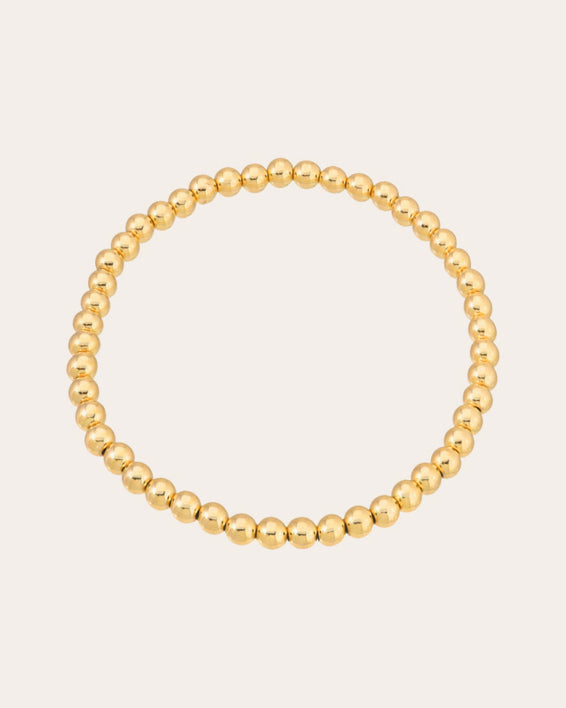 14K Gold Bead Bracelet