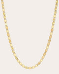 14K Gold Mirror Chain Necklace
