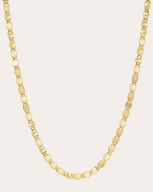 14K Gold Mirror Chain Necklace