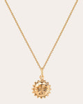 Sun 14K Gold Pendant Necklace